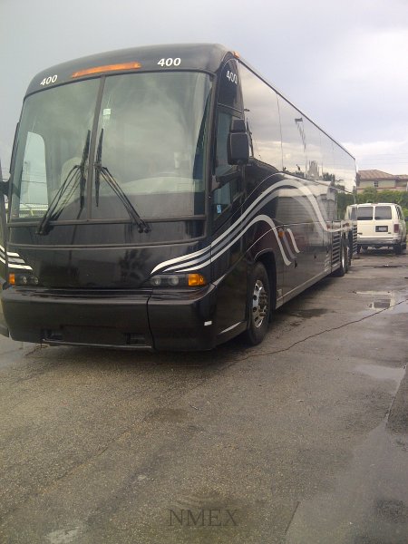 56 Passenger Bus Charters -White or Black